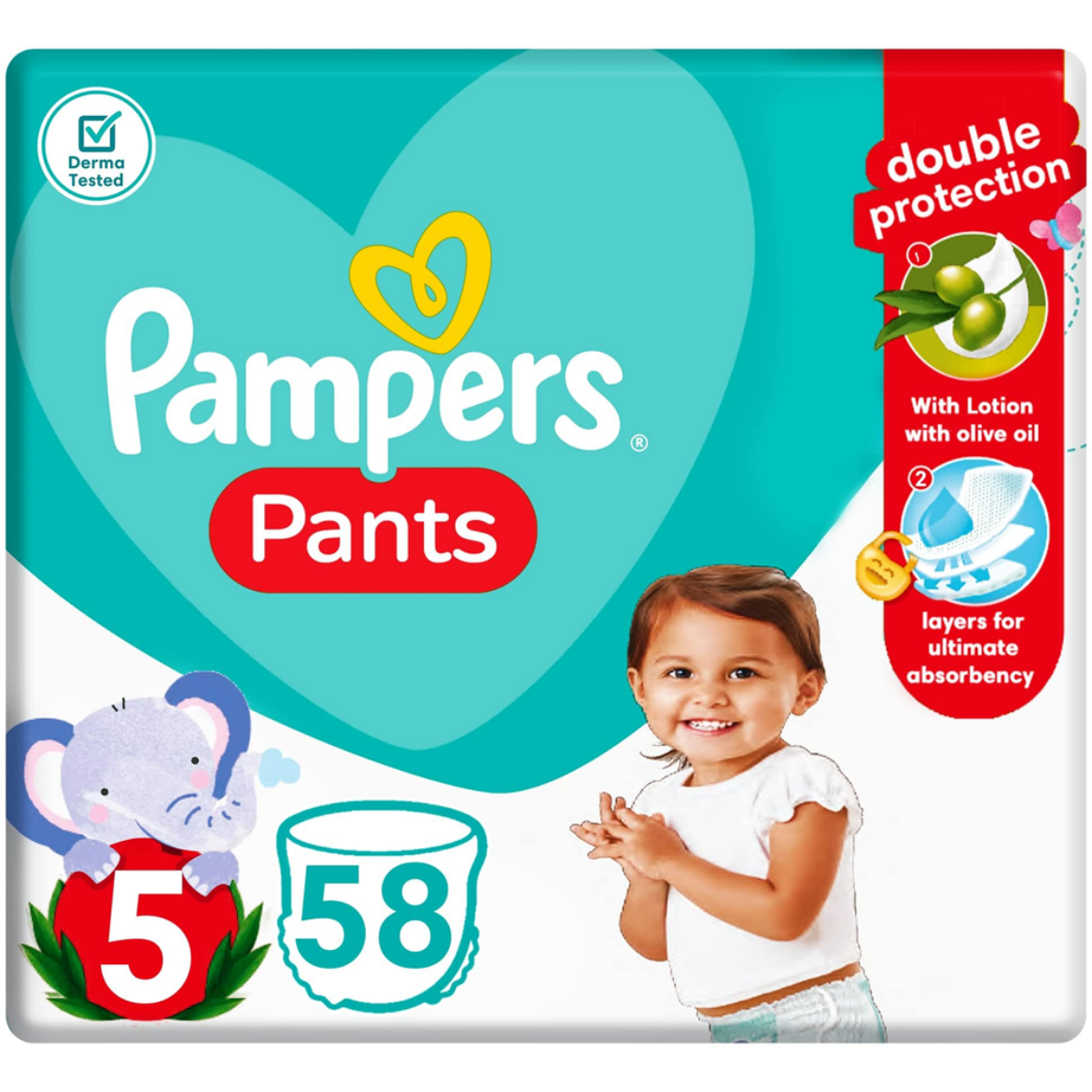 Picture of Pampers Pants Junior Size5 58 Diapers