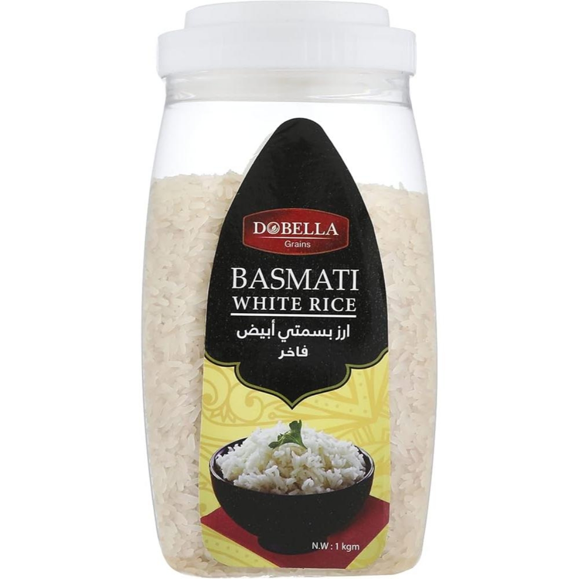Picture of Dubella White Basmati Rice, 1kg Jar
