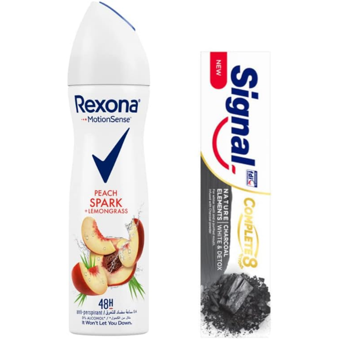 صورة ريكسونا  سبراى حريمى خوخ 150مل + سيجنال كومبليت 50مل