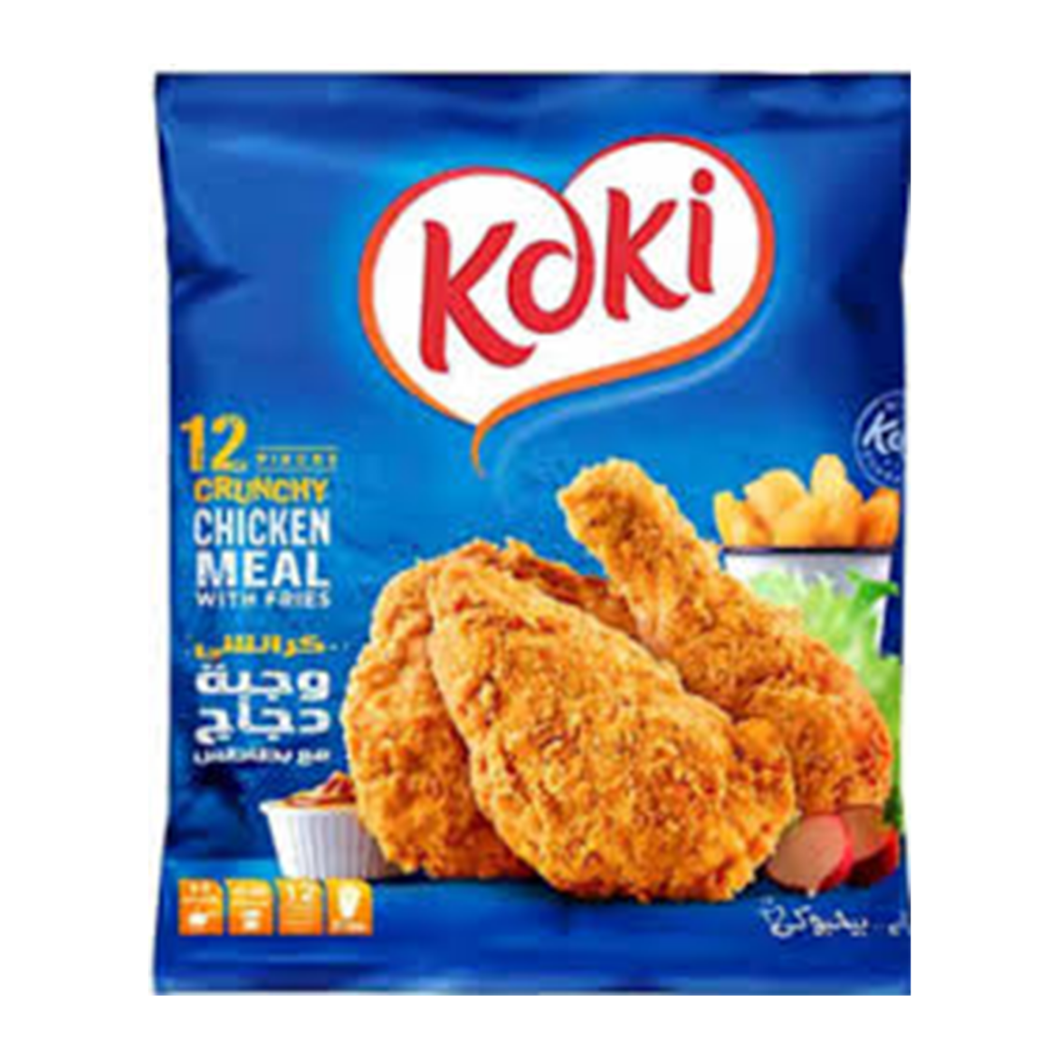 صورة كوكى قطع دجاج مقلى  وجبة كاملة بارد 12ق