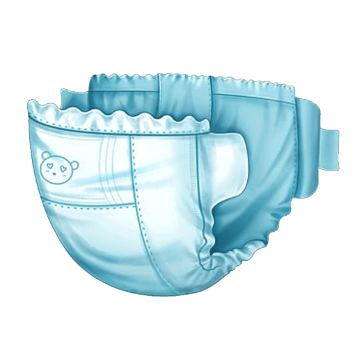 صورة لقسم حفاضات اطفال