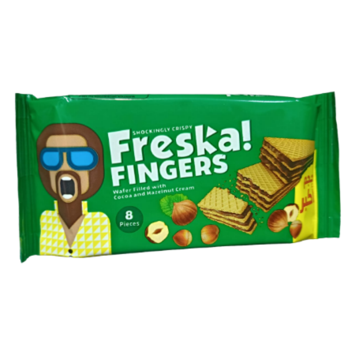 Picture of Freska Fingers Wafer Biscuits with Cocoa and Hazelnut Cream 8 Pcs