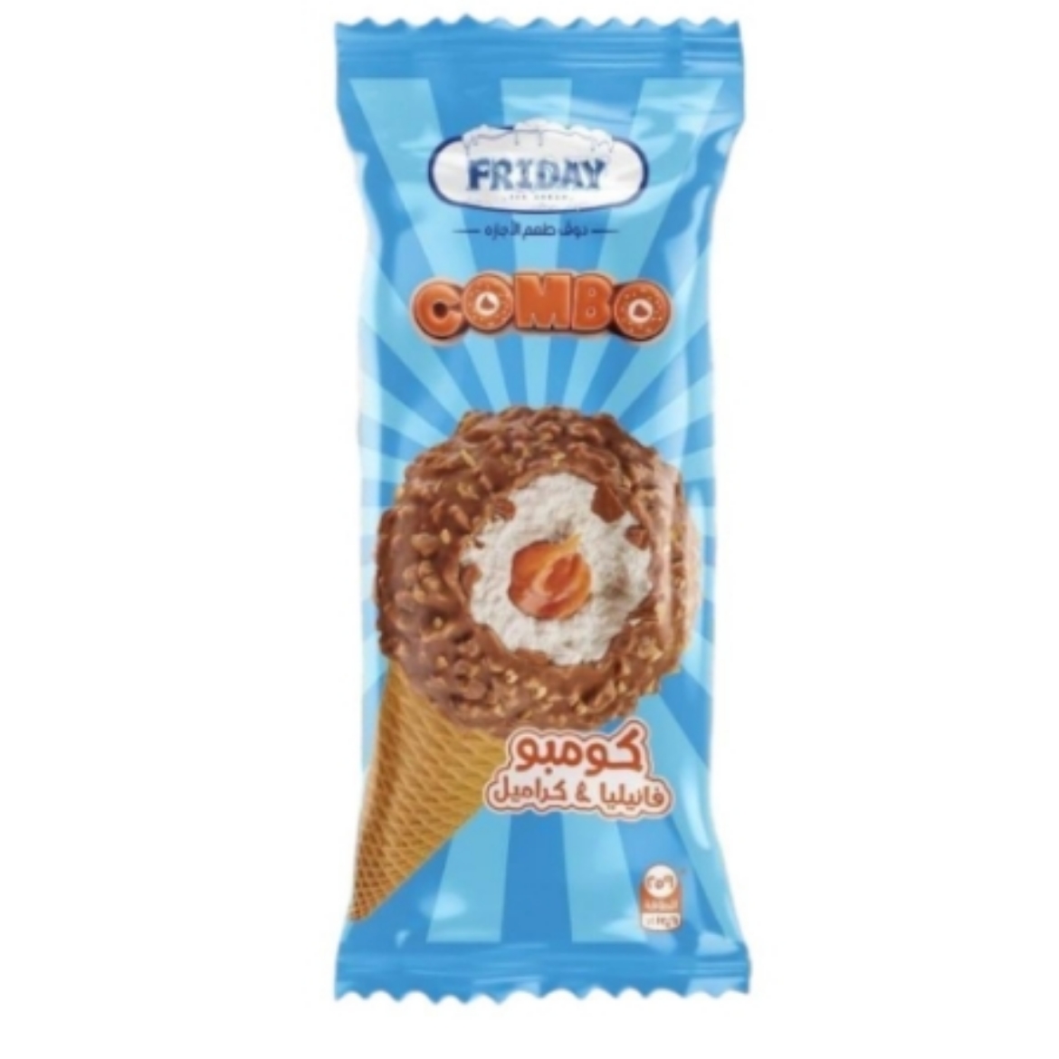 صورة فرايداى ايس كريم كومبو فانيليا & كراميل 100مل