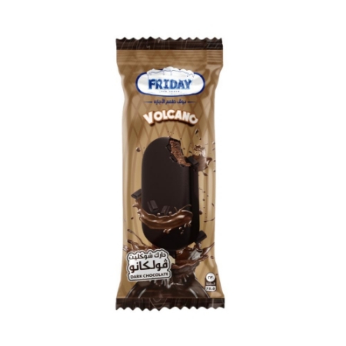 صورة فرايداى ايس كريم دارك شوكليت فولكانو 90مل