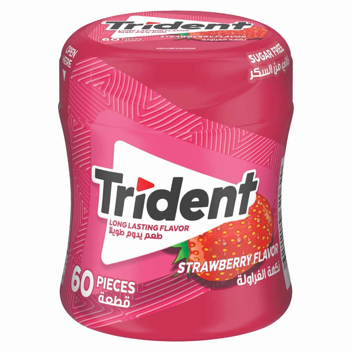Picture of Trident Strawberry Flavored Chewing Gum, 60 Pack