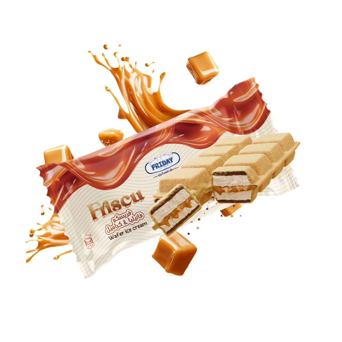 صورة فرايداى ايس كريم فريسكو فانيليا & كراميل 160مل