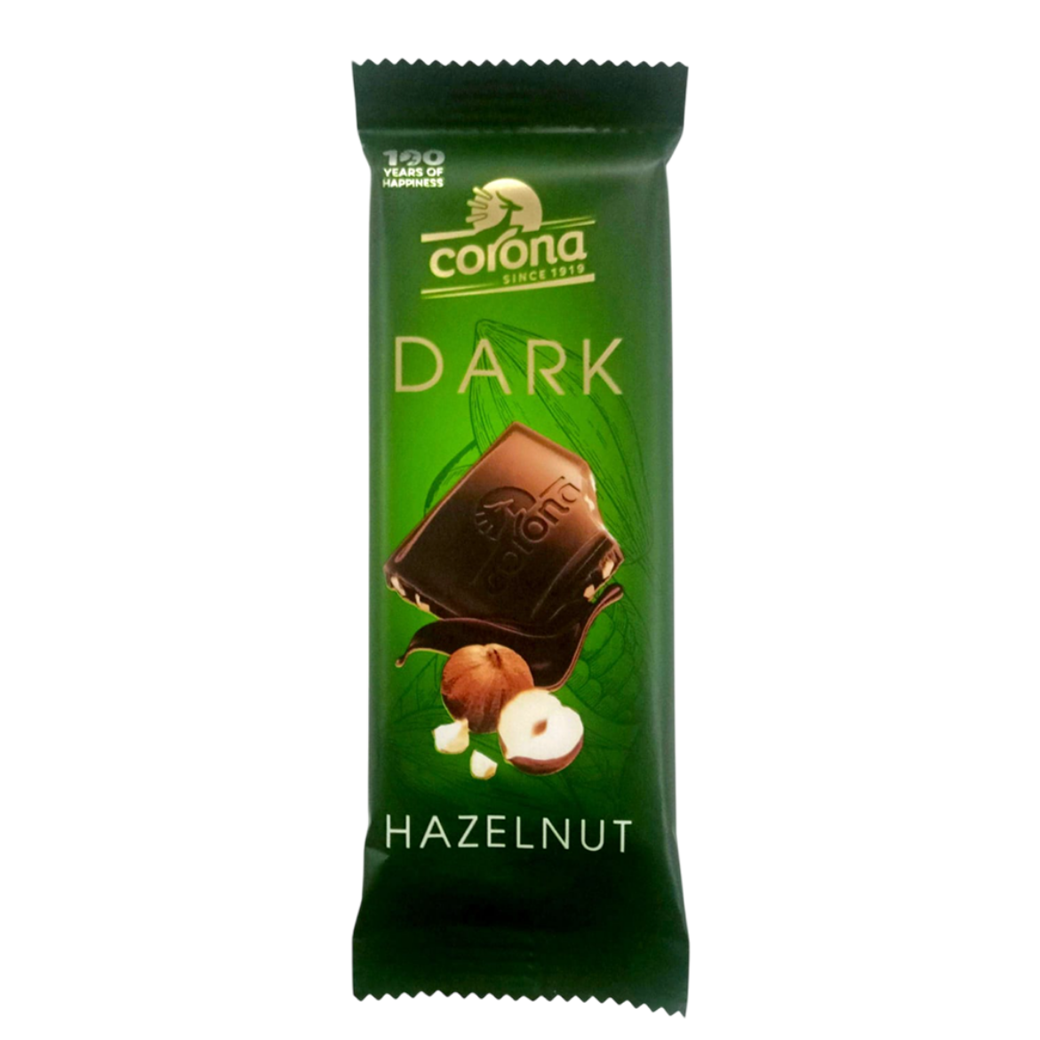 Picture of Corona Dark Chocolate with Hazelnut 50% Cocoa King Size