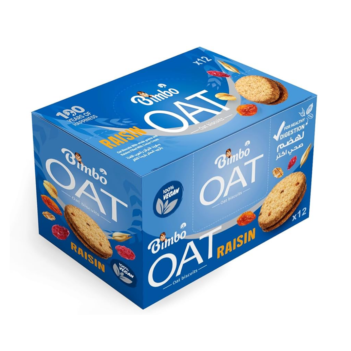 Picture of Bimbo Oat & Raisin Biscuits Large (12)