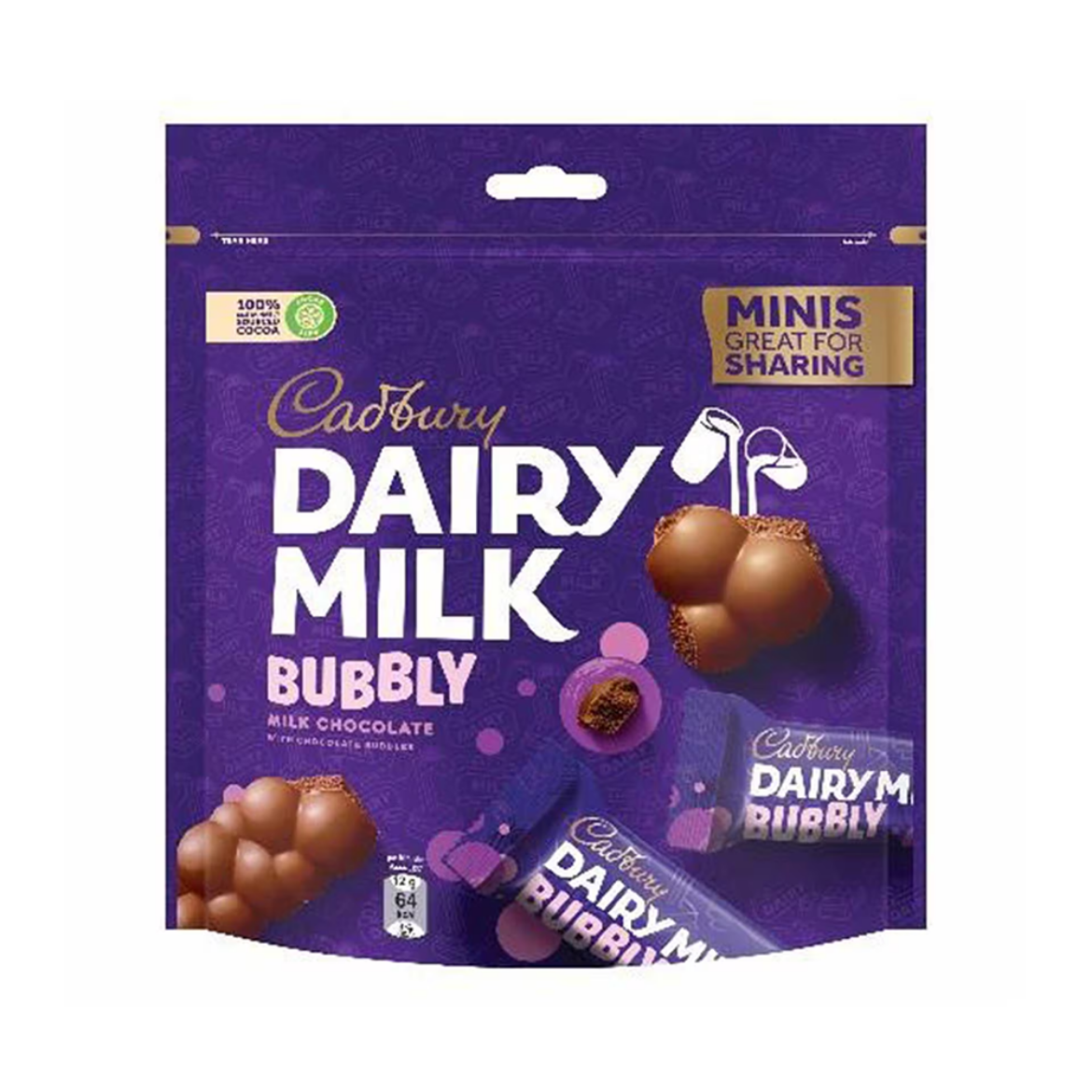 Picture of Cadbury Dairy Milk Mini Bubbly Chocolate 156g