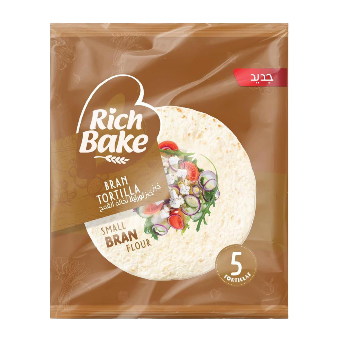 صورة ريتش بيك خبز تورتيلا نخاله القمح (5ق)