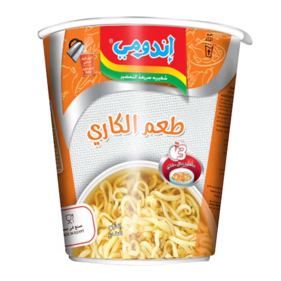 صورة اندومى نودلز اكواب طعم الكارى 60جم