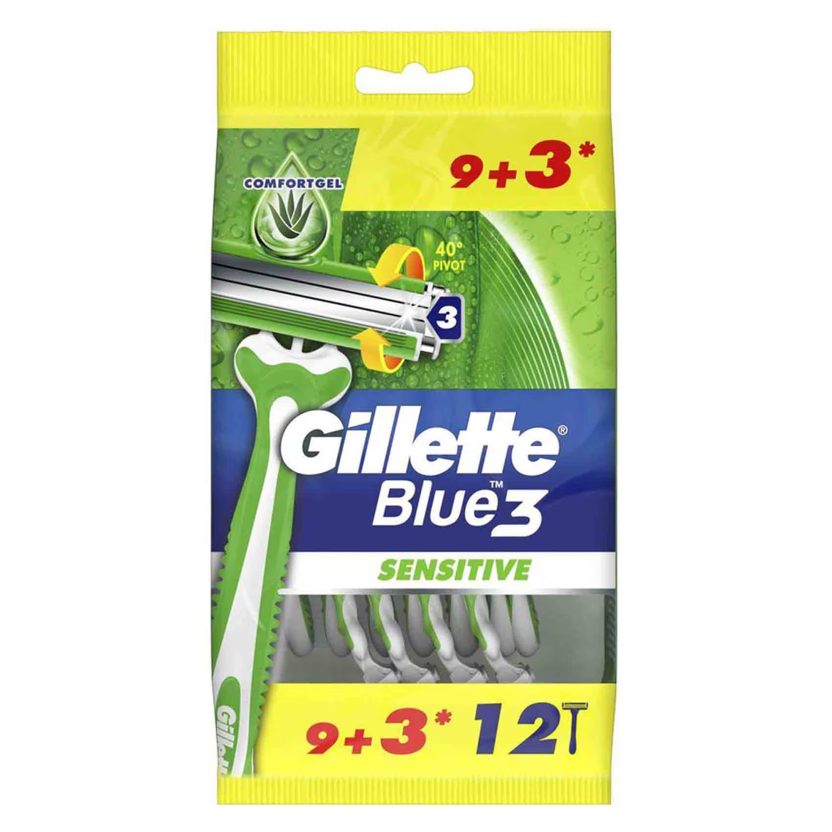 Picture of Gillette Blue Three Aloe Vera 9+3