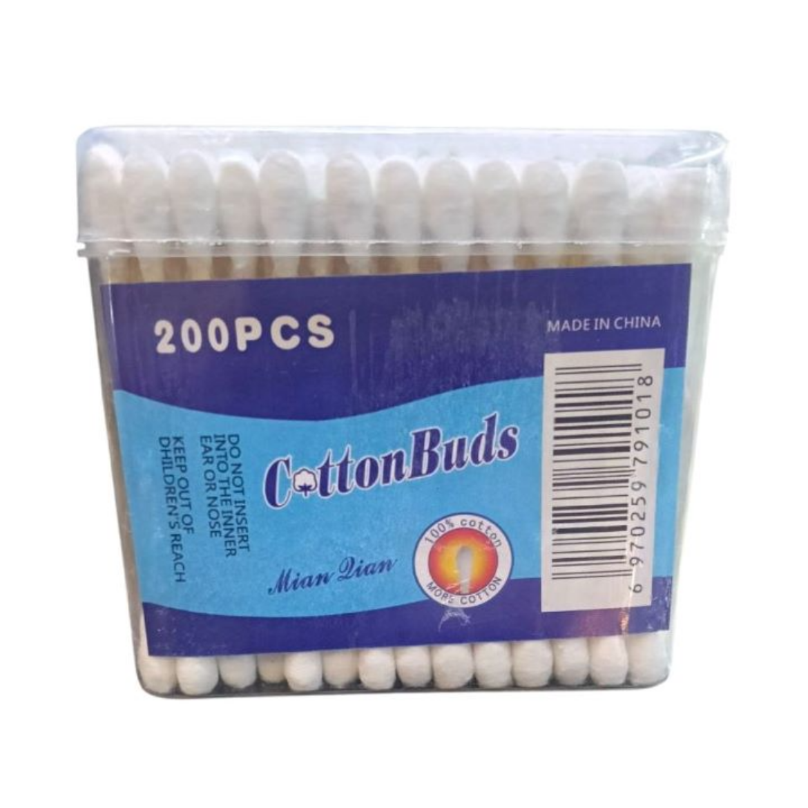 Picture of Cotton swabs 200 wooden sticks