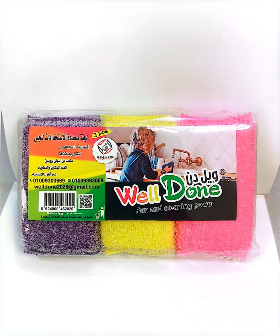 Picture of Well Done Multi-Purpose Scourer 3pcs