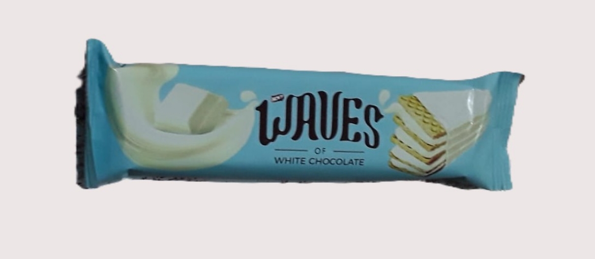 Picture of Wafer biscuit with vanilla cream and white chocolate 1pc