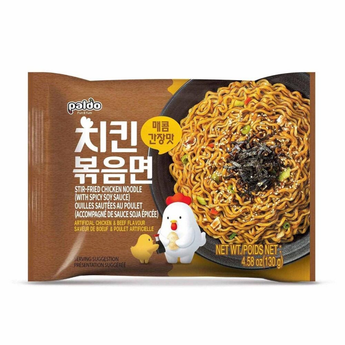 Picture of Baldo Korean Fried Chicken Noodles with Spicy Soy Sauce 130g
