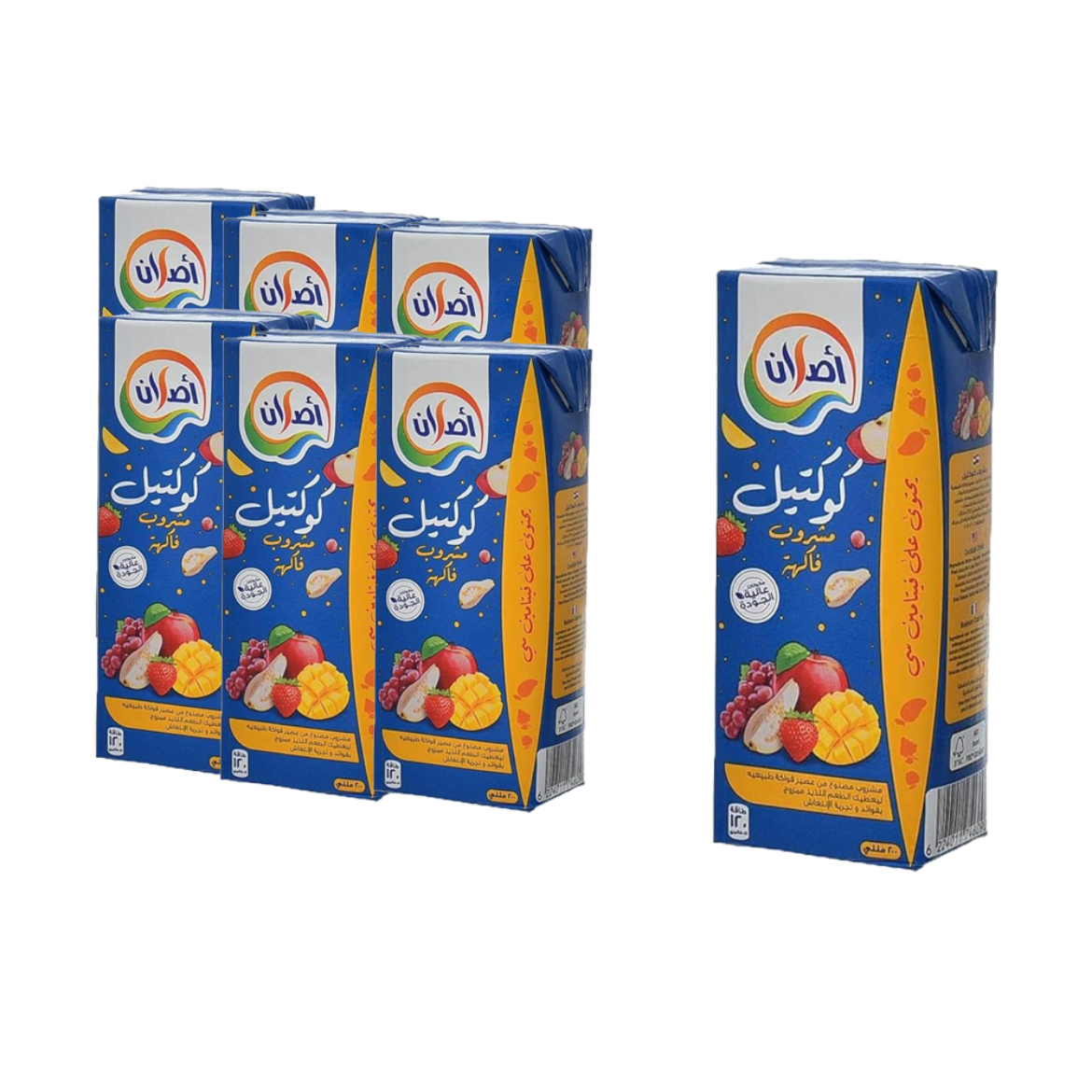 Picture of Aslan Cocktail Juice 200 ml (carton × 27 pcs)