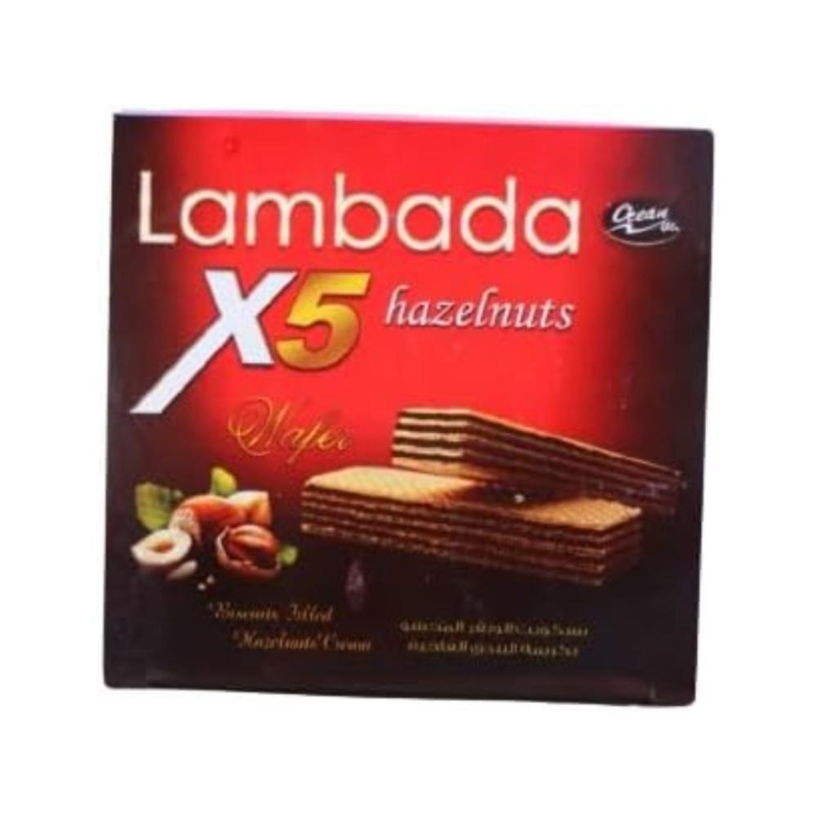 Picture of Lambada Wafer Biscuits X5 with Hazelnut Cream 4 Pcs (6 x 6)