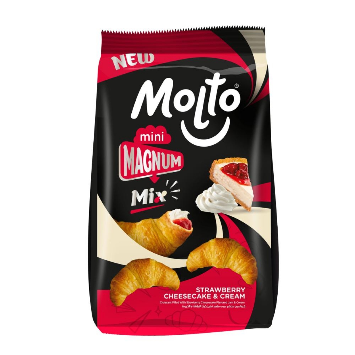 Picture of Molto Mini Magnum Cream & Strawberry 83g
