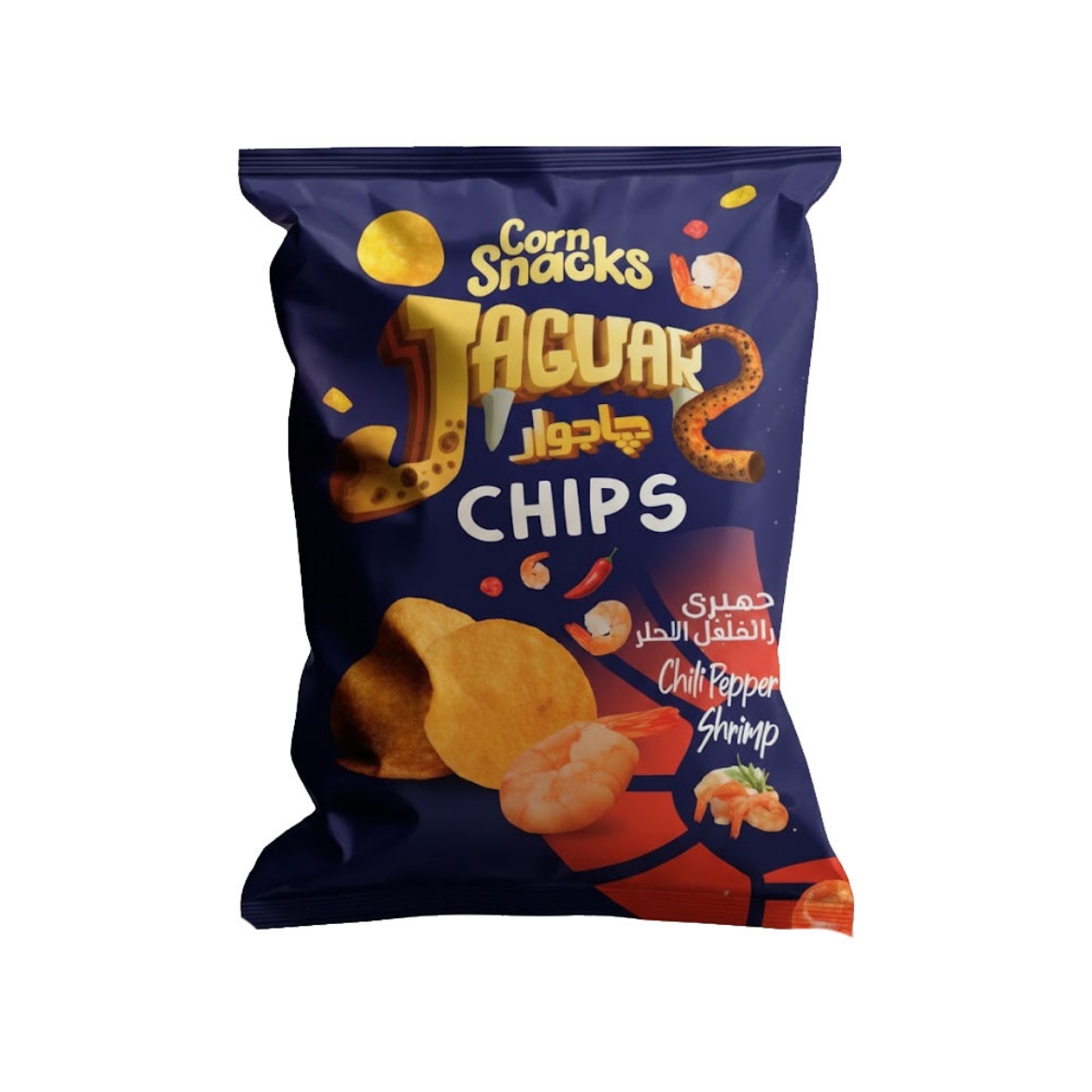 صورة جاجوار شيبس جمبرى بالفلفل الحار 10ج