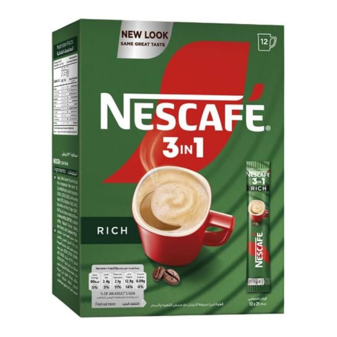 Picture of Nescafé 3-in-1 Rich (12 sachets) 21g