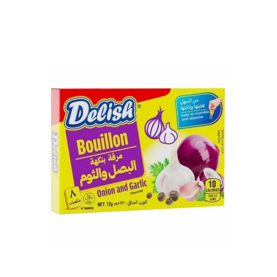 Picture of Delish Onion & Garlic Flavored Broth 72g