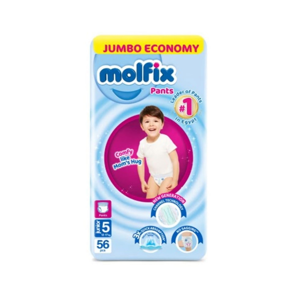 Picture of Molfix Stretch 56 Diapers S5
